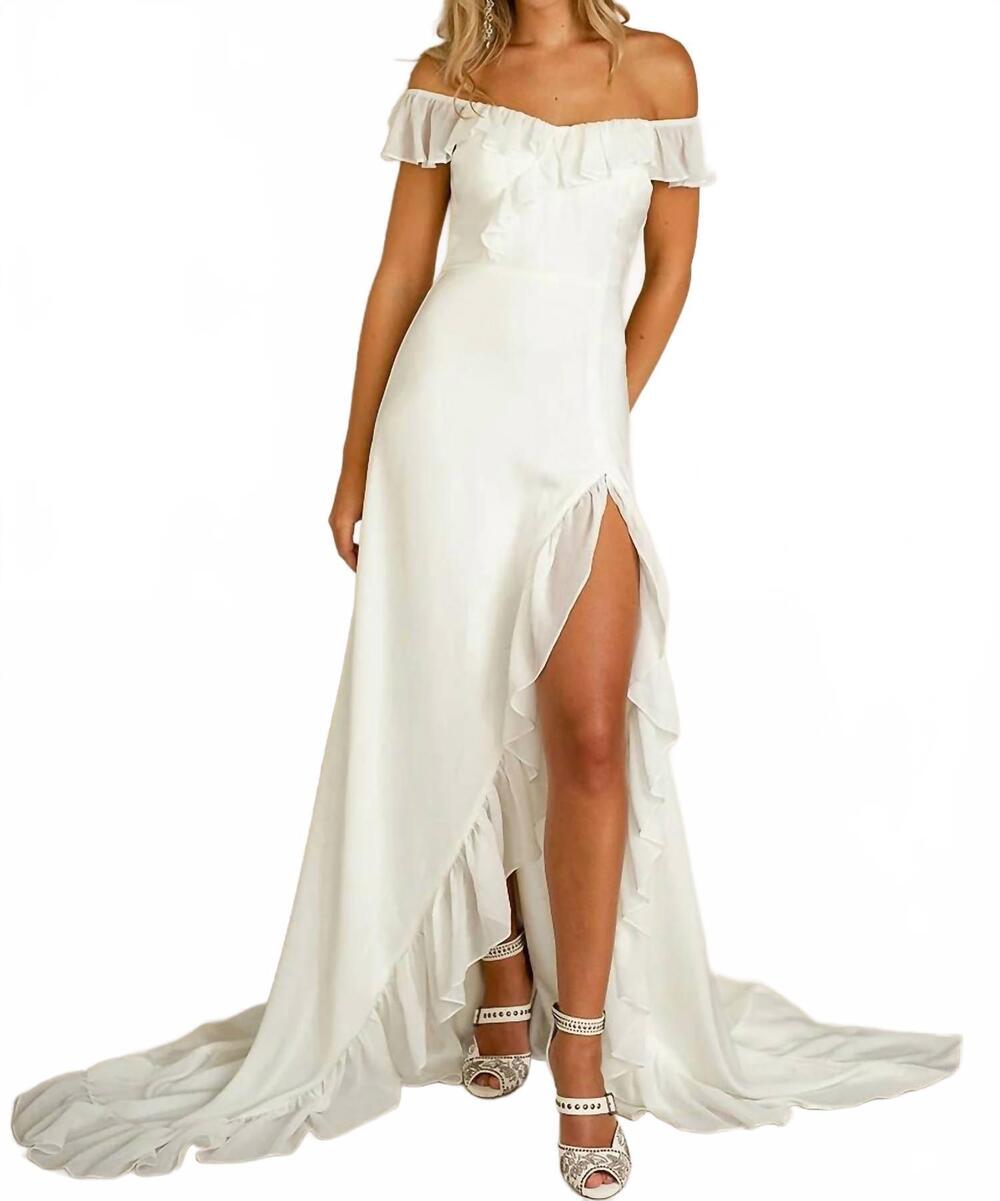 NEW JOYFOLIE renatta bridal gown in white